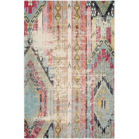 Safavieh Monaco Power Loomed Medium Rectangle Rugs, Multi Color - 6 ft.-7 in. x 9 ft.-2 in. MNC222F-6